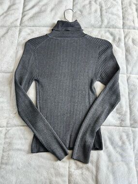 Primark Ribbed Turtleneck Sweater - Charcoal